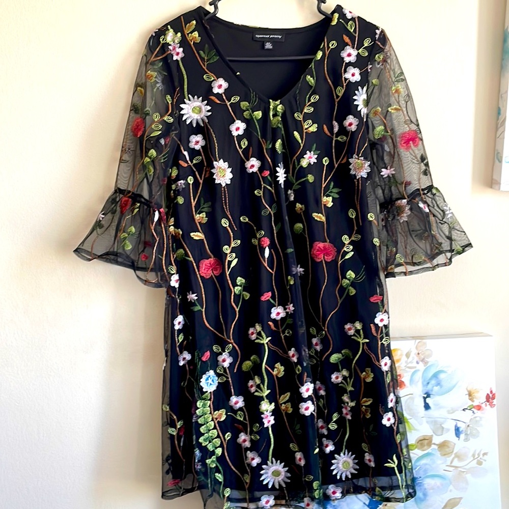 Spenser Jeremy Black Floral Dress